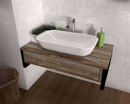 Тумба под раковину 1MarKa Grunge Loft У85847 100х50 подвесная цвет коричневый