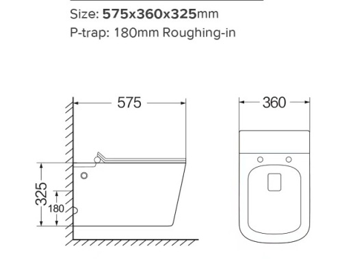 Унитаз подвесной SantiLine SL-5032MB цвет черный матовый с сиденьем микролифт безободковый импульсный смыв - фото 3