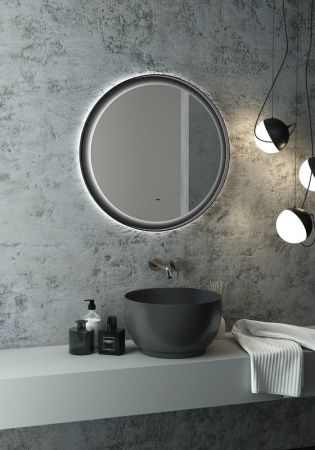 Зеркало Continent Planet Black ЗЛП1188 70х70 подвесное