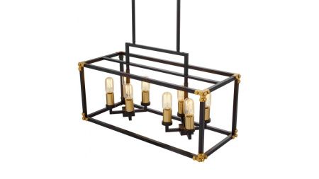 Люстра подвесная Lumina Deco Waldorf (Валдорф) LDP 1140-8 BK+MD
