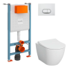 Комплект унитаз с инсталляцией и клавишей смыва Vitra Mia Round 9856B003-7200