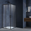 Душевой уголок Vincea Alpha VSS-3AL100CLB 100х100 стекло прозрачное профиль черный без поддона