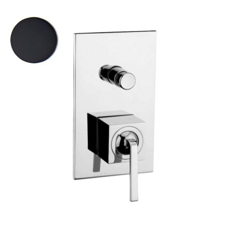 Смеситель для ванны и душа Webert Wolo WO860101564 встраиваемый в стену черный/хром