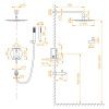 Душевая система RGW Shower Panels 511408521-04 встраиваемая в стену цвет черный