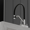 Смеситель для кухни Sancos Dora SC4003CH на мойку хром/черный без термостата