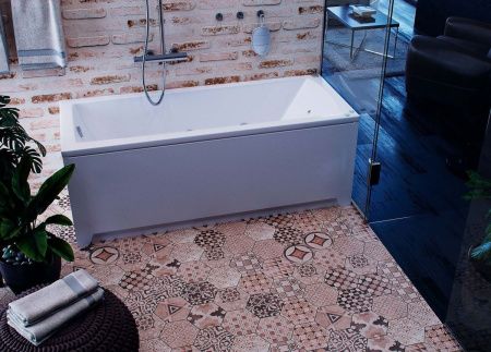 Ванна акриловая Aquatek Либра New LIB160N-0000006 160х70 пристенная прямоугольная с каркасом без ручек