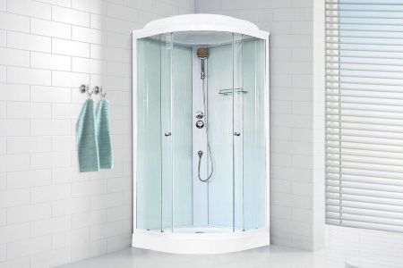 Душевая кабина Royal Bath НК RB90HK5-WT 90х90 четверть круга с крышей ориентация универсальная