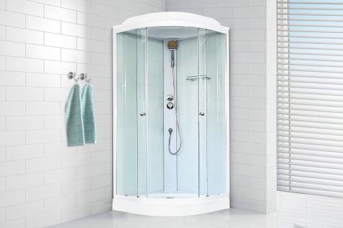 Душевая кабина Royal Bath НК RB90HK5-WT 90х90 четверть круга - фото 2
