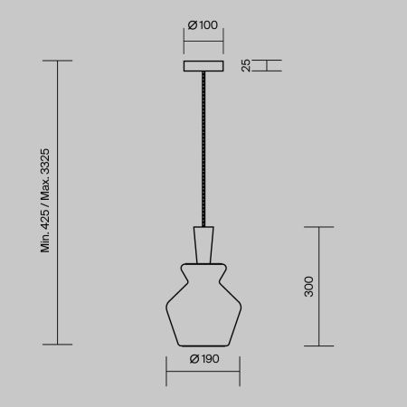 Светильник подвесной Maytoni Toys Modern MOD405PL-01W1
