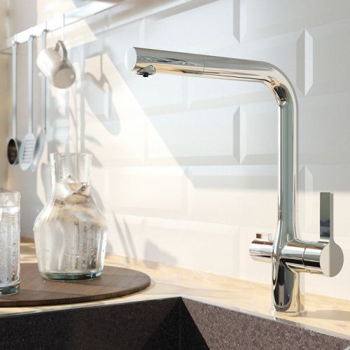 Смеситель для кухни Iddis Pure PURSBFLi05 на столешницу хром - фото 2
