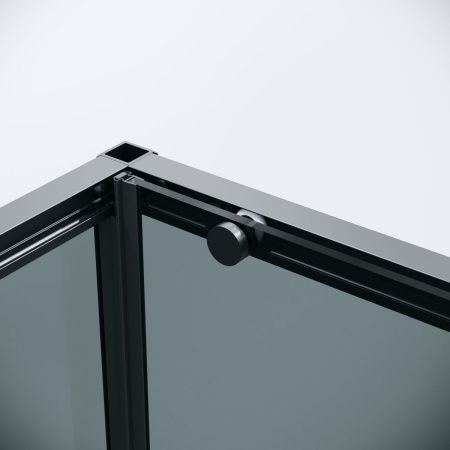 Душевой уголок Grossman Galaxy 120.K33.01.1470.21.10 140х70 стекло тонированное профиль черный без поддона