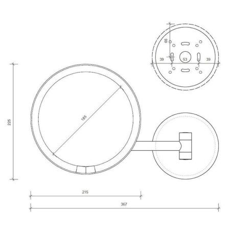 Косметическое зеркало Decor Walther Round 122350