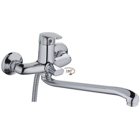 Смеситель для ванны и душа Haiba HB16 HB2216 настенный хром