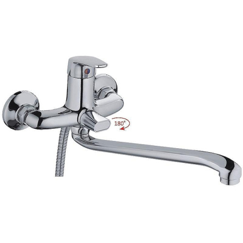 Cмеситель для ванны и душа Haiba HB2216 настенный хром - фото 2 Cмеситель для ванны и душа Haiba HB2216 настенный хром - фото 2