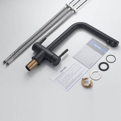 Смеситель для кухни Shevanik S468H на мойку черный - фото 4