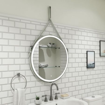 Зеркало Continent Millenium White ЗЛП738 70х70 подвесное