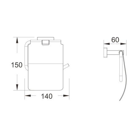Бумагодержатель Shevanik SG56G SG5605G