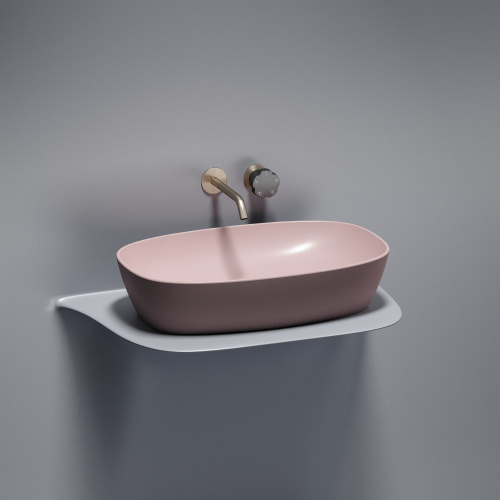 Раковина Ceramica Nova ELEMENT 60 см CN6049MP накладная цвет розовый матовый - фото 5