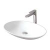 Раковина керамическая Artceram La Fontana 2.0 LFL001 01 00 60х40 накладная цвет белый без отверстий под смеситель