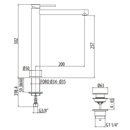 Смеситель Gattoni CIRCLE ONE 9048/90C0 на раковину хром без термостата