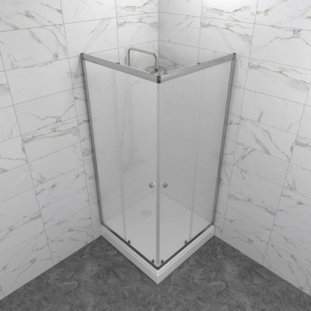 Душевой уголок Тритон Вента Щ0000067980 80х80 стекло матовое профиль хром с поддоном