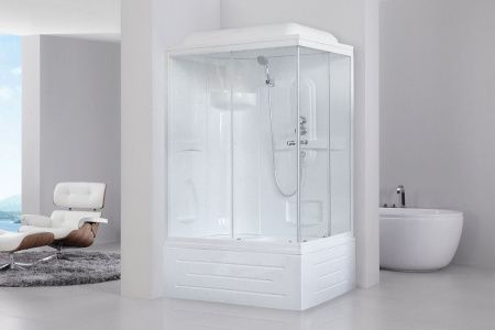 Душевая кабина Royal Bath BP RB8100BP1-T-L 100х80 прямоугольная с крышей ориентация левая