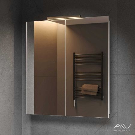 Зеркало-шкаф Alavann Cosmetic ALV0771001 80х80 подвесной цвет белый