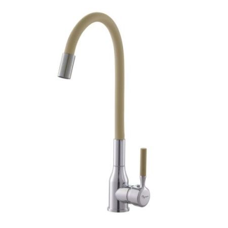 Смеситель для кухни Plstart PG54022B22 на мойку хром/бежевый