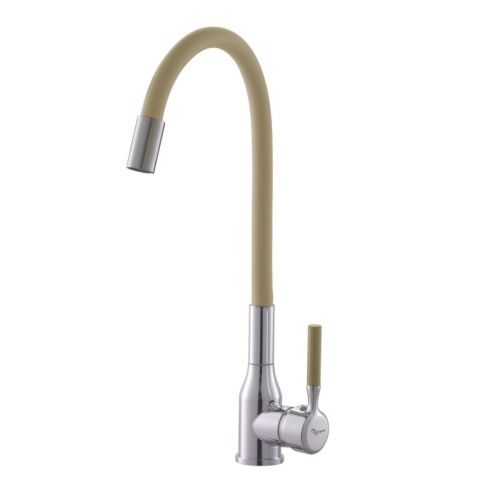 Смеситель для кухни Plstart PG54022B22 на мойку хром/бежевый - фото 2