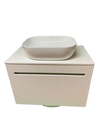 Тумба с раковиной Sintesi STL.W7815_SIN-LVB-APP-403 80х60 подвесная цвет белый