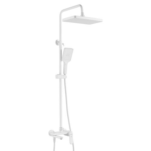 Душевая стойка Shevanik S4536C настенная цвет белый - фото 2