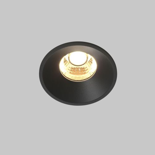 Светильник встраиваемый Maytoni Technical Round DL058-7W2.7K-B - фото 4