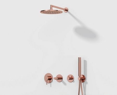 Душевая система Vitra Origin A49285EXP встраиваемая в стену цвет медь