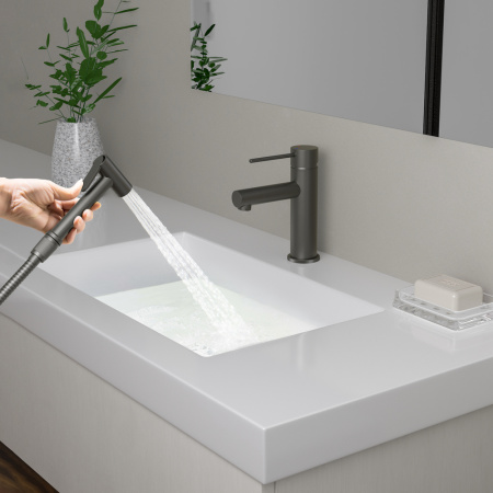 Смеситель Timo Saona 2360/18G на раковину черное золото