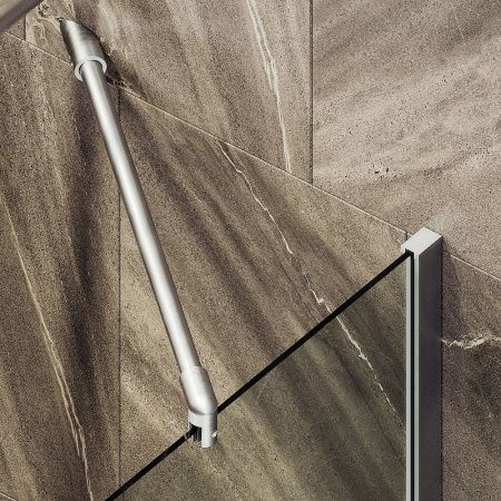 Душевая шторка на ванну Maybah Glass MGV-62-5ш 40х140 стекло прозрачное профиль хром ориентация универсальная