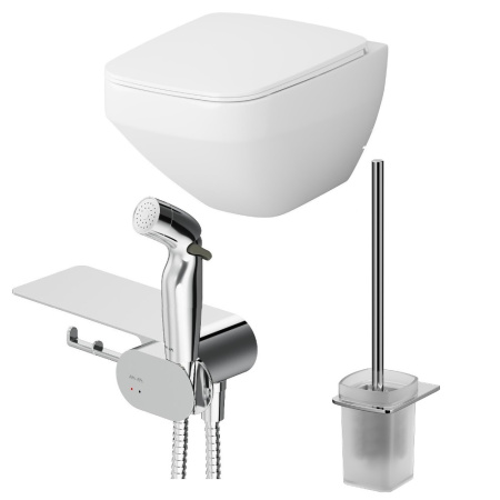 Унитаз подвесной Am.Pm Inspire V2.0 CK50H0603W белый с сиденьем микролифт безободковый каскадный смыв