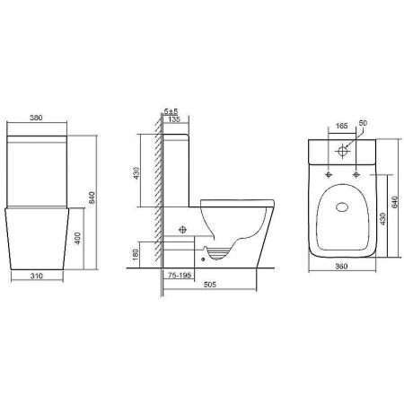 Унитаз-компакт напольный с бачком Тритон Corso Щ0000057976 белый с сиденьем микролифт безободковый каскадный смыв