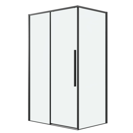 Боковая стенка Grossman Galaxy 200.K33.01.100.21.00 100x195 стекло прозрачное профиль черный матовый