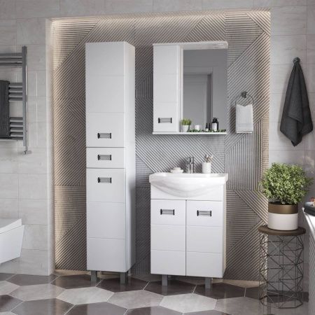 Зеркало-шкаф Onika Балтика 205815 60х70 подвесной цвет белый