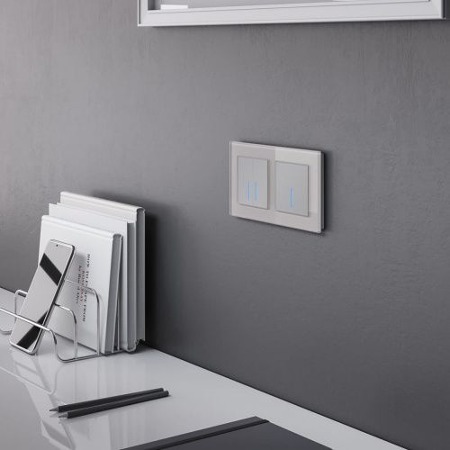 Сенсорный выключатель одноклавишный с функцией Wi-Fi Werkel Серебряный 4690389149825 - фото 4