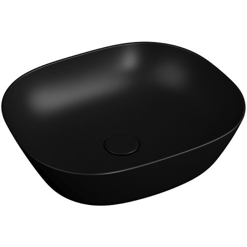 Раковина Vitra Plural 45 см 7810B483-0016 накладная цвет черный матовый