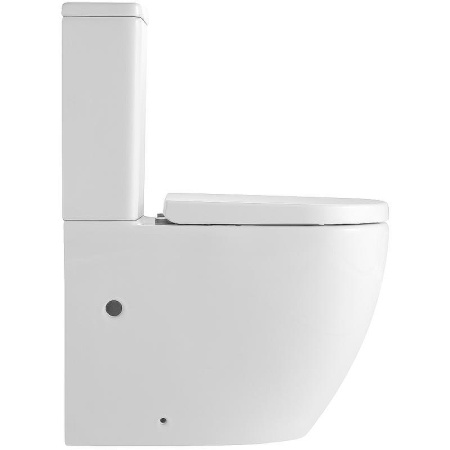 Унитаз-компакт напольный с бачком Тритон Corso Щ0000057975 белый с сиденьем микролифт безободковый каскадный смыв