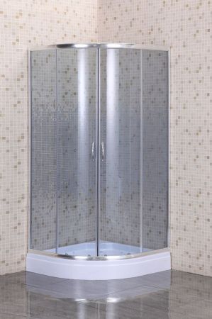Душевой уголок Loranto CS-8015GB 90 90х90 стекло тонированное профиль хром без поддона