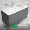 Тумба с раковиной Iddis Oxford Neo OXN10D0i95K 100х50 подвесная цвет серый