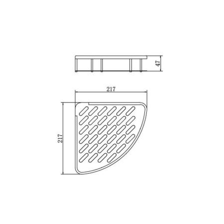Полка в ванную комнату Fashun A7325-17