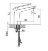 Смеситель Creavit BL1511-B на раковину белый