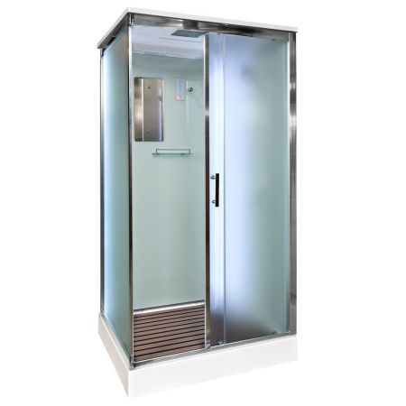 Душевая кабина AvaCan D119SLED 110х90 прямоугольная с крышей ориентация универсальная