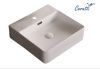 Раковина из сантехнического фарфора Cerutti SPA CR7602B 40х40 накладная цвет белый 1 отверстие под смеситель