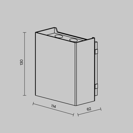 Уличный настенный светильник Maytoni Outdoor Shell (Ракушка) O505WL-L6B3K