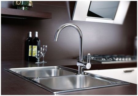 Смеситель для кухни Paffoni Ringo RIN180CR на мойку хром